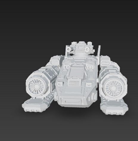 3D Printable Iron Oath  Sky Assault Artillery Ship 3D model_12
