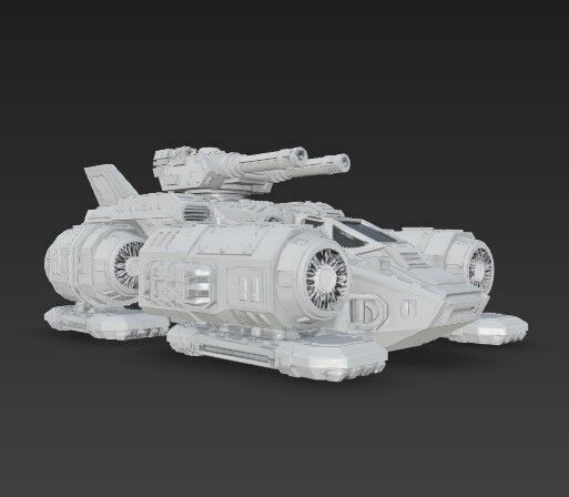 3D Printable Iron Oath  Sky Assault Artillery Ship 3D model_21