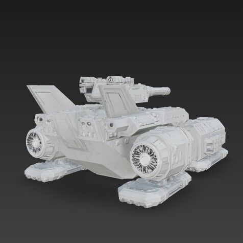 3D Printable Iron Oath  Sky Assault Artillery Ship 3D model_24