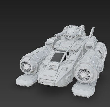 3D Printable Iron Oath  Sky Assault Artillery Ship 3D model_6