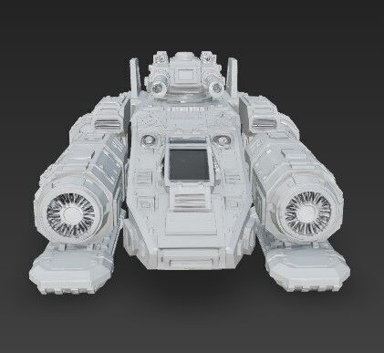 3D Printable Iron Oath  Sky Assault Artillery Ship 3D model_19