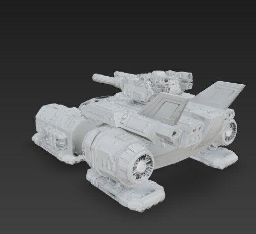 3D Printable Iron Oath  Sky Assault Artillery Ship 3D model_3
