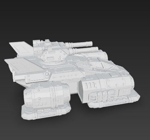 3D Printable Iron Oath  Sky Assault Artillery Ship 3D model_11