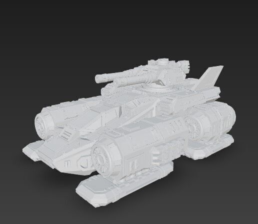 3D Printable Iron Oath  Sky Assault Artillery Ship 3D model_17