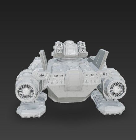 3D Printable Iron Oath  Sky Assault Artillery Ship 3D model_2