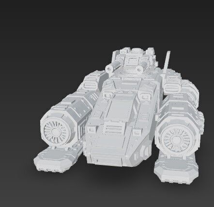 3D Printable Iron Oath  Sky Assault Artillery Ship 3D model_7