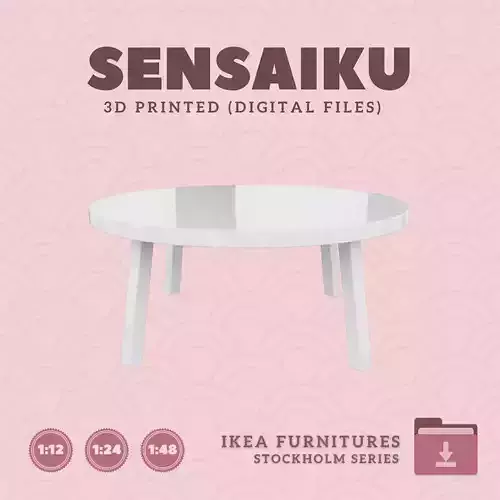 2 STOCKHOLM 2025 Coffee Table for Dollhouse - IKEA - 3D Print