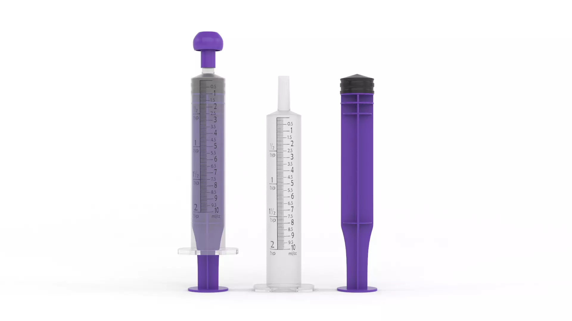 Plastic Syringe 3D model