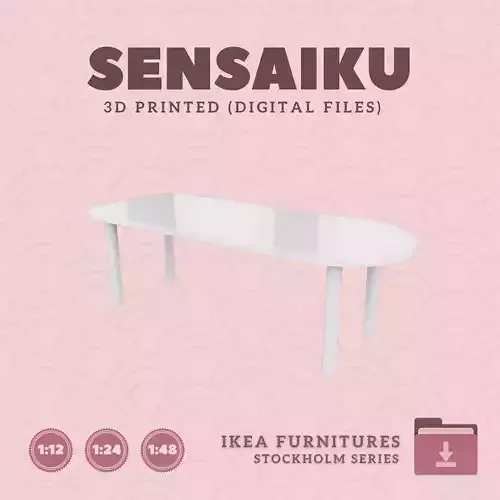 3 STOCKHOLM 2025 Table 90 In for Dollhouse - IKEA - 3D Print