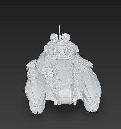 3D Printable Iron Oath Spearhead  Heavy Hover Tank 3D model_6