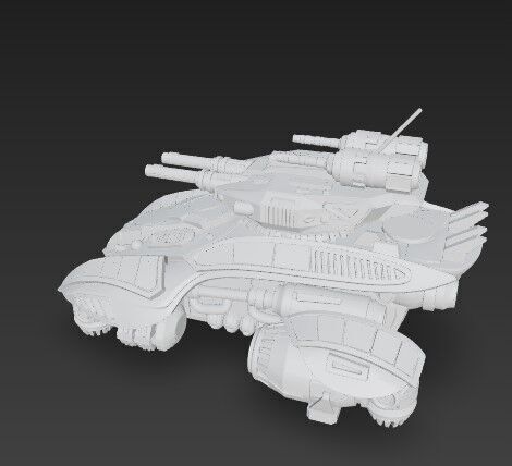 3D Printable Iron Oath Spearhead  Heavy Hover Tank 3D model_15