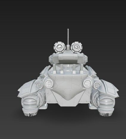 3D Printable Iron Oath Spearhead  Heavy Hover Tank 3D model_23