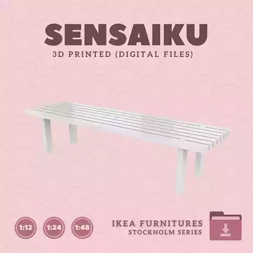 6 STOCKHOLM 2025 Coffee Table for Dollhouse - IKEA - 3D Print