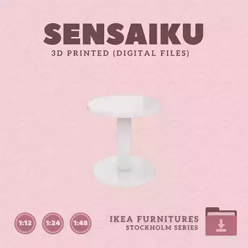 7 STOCKHOLM 2025 Side Table for Dollhouse - IKEA - 3D Print