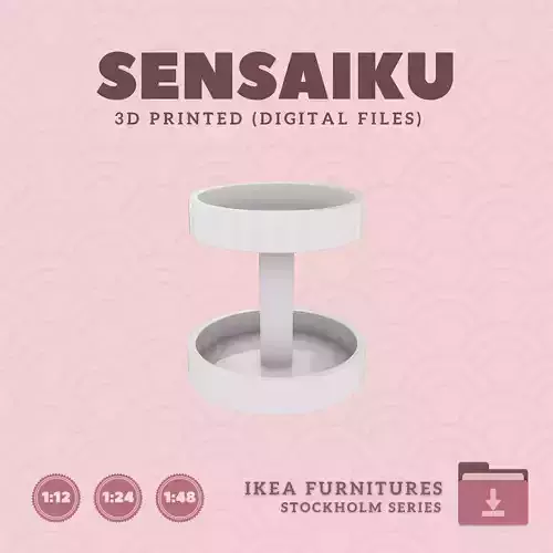 8 STOCKHOLM 2025 Side table V2 for Dollhouse - IKEA - 3D Print
