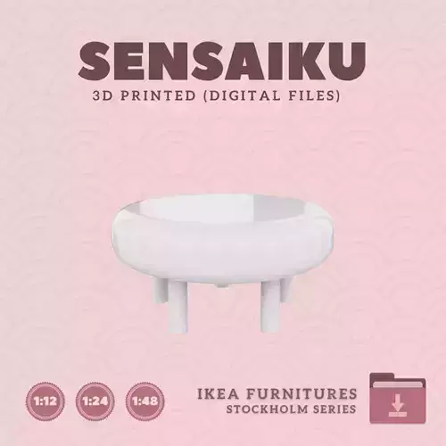 9 STOCKHOLM 2025 Pouffe V2 for Dollhouse - IKEA - 3D Print