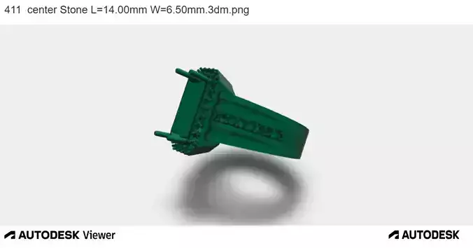 Modern Rectangular Solitaire  3D print model