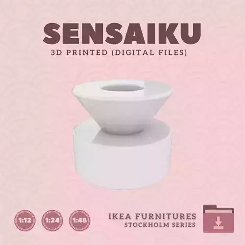 12 STOCKHOLM Tealight Holder V2 Dollhouse - IKEA - 3D Print 3D print model