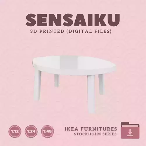 13 STOCKHOLM Nesting Table for Dollhouse - IKEA - 3D Print 3D print model