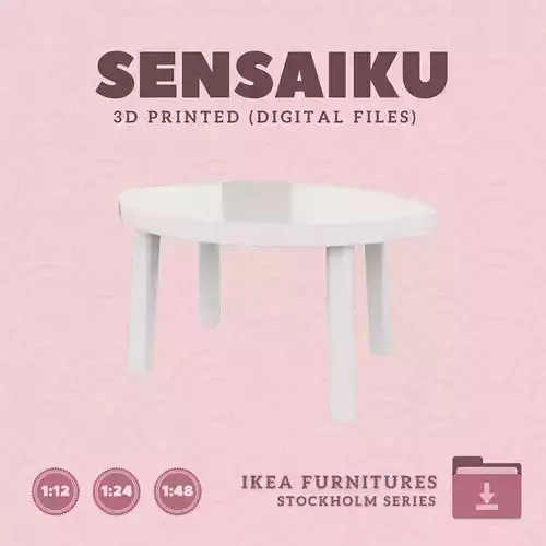 14 STOCKHOLM Nesting Table for Dollhouse - IKEA - 3D Print 3D print model