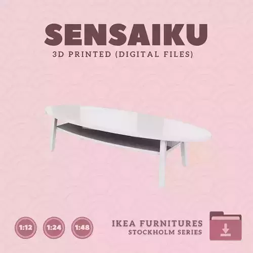 17 STOCKHOLM Coffee Table V2 for Dollhouse - IKEA - 3D Print