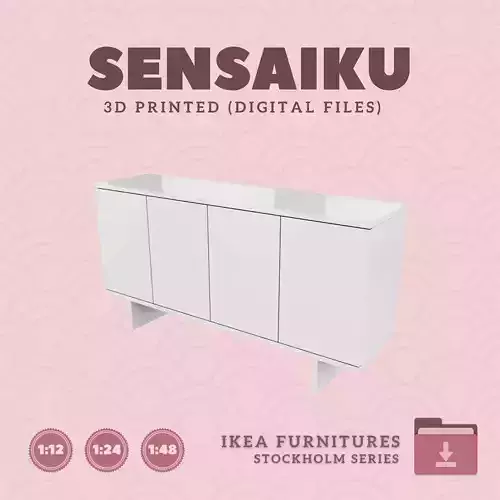 19 STOCKHOLM 2025 Sideboard for Dollhouse - IKEA - 3D Print 3D print model