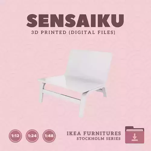 24 STOCKHOLM 2025 Chair for Dollhouse - IKEA - 3D Print