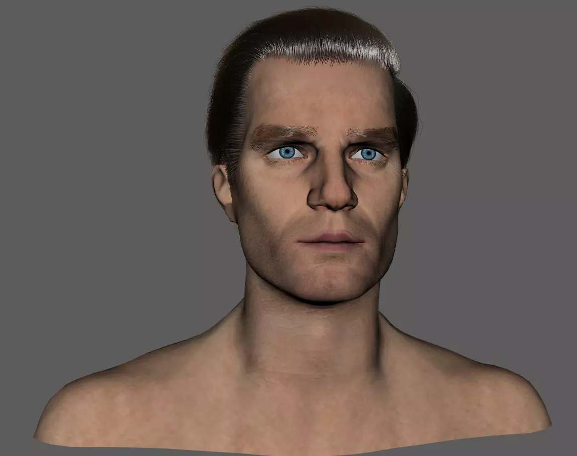 Superman Henry Cavill Low-poly 3D model