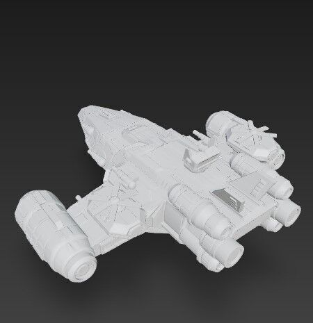 3D Printable Armada Bowbreaker Corvette 3D model_12