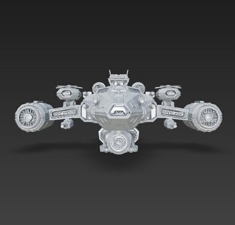 3D Printable Armada Bowbreaker Corvette 3D model_5