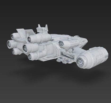 3D Printable Armada Bowbreaker Corvette 3D model_18