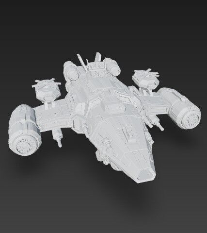 3D Printable Armada Bowbreaker Corvette 3D model_24