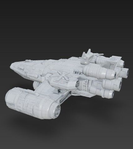 3D Printable Armada Bowbreaker Corvette 3D model_19