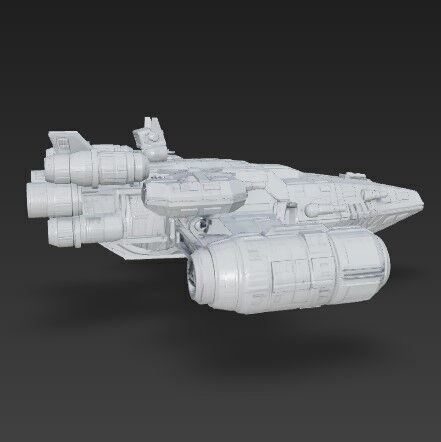 3D Printable Armada Bowbreaker Corvette 3D model_17