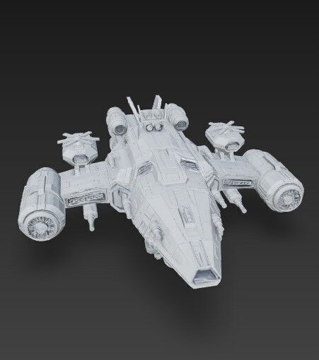3D Printable Armada Bowbreaker Corvette 3D model_23