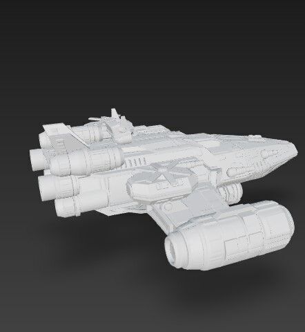 3D Printable Armada Bowbreaker Corvette 3D model_8