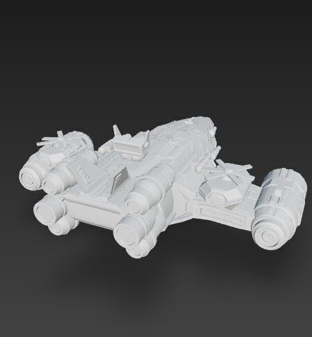 3D Printable Armada Bowbreaker Corvette 3D model_10