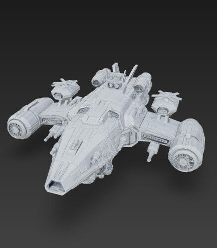 3D Printable Armada Bowbreaker Corvette 3D model_22