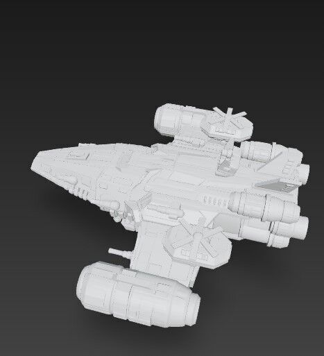 3D Printable Armada Bowbreaker Corvette 3D model_13