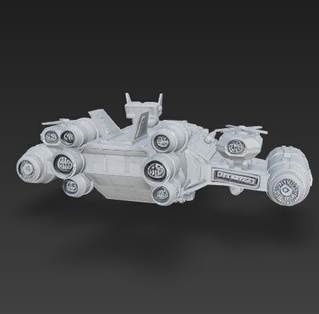 3D Printable Armada Bowbreaker Corvette 3D model_1