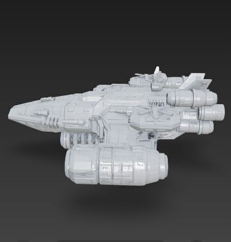 3D Printable Armada Bowbreaker Corvette 3D model_20