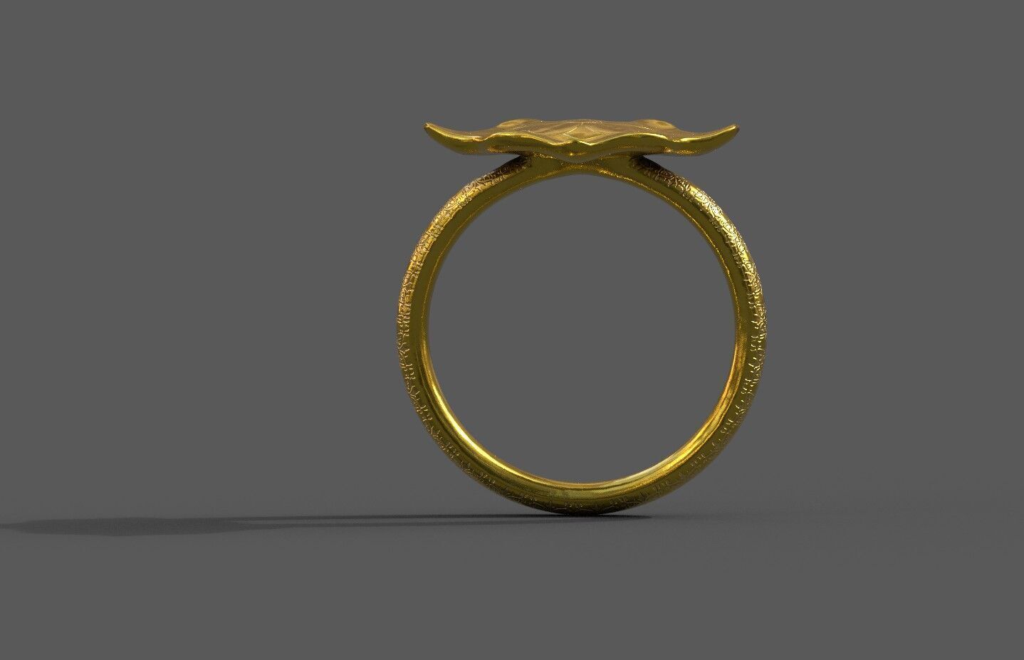High-Quality 3D Ring Model Low-poly 3D model_1