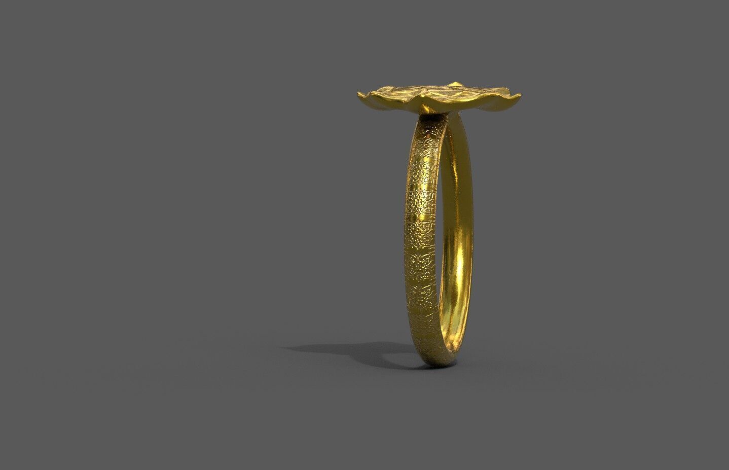 High-Quality 3D Ring Model Low-poly 3D model_3