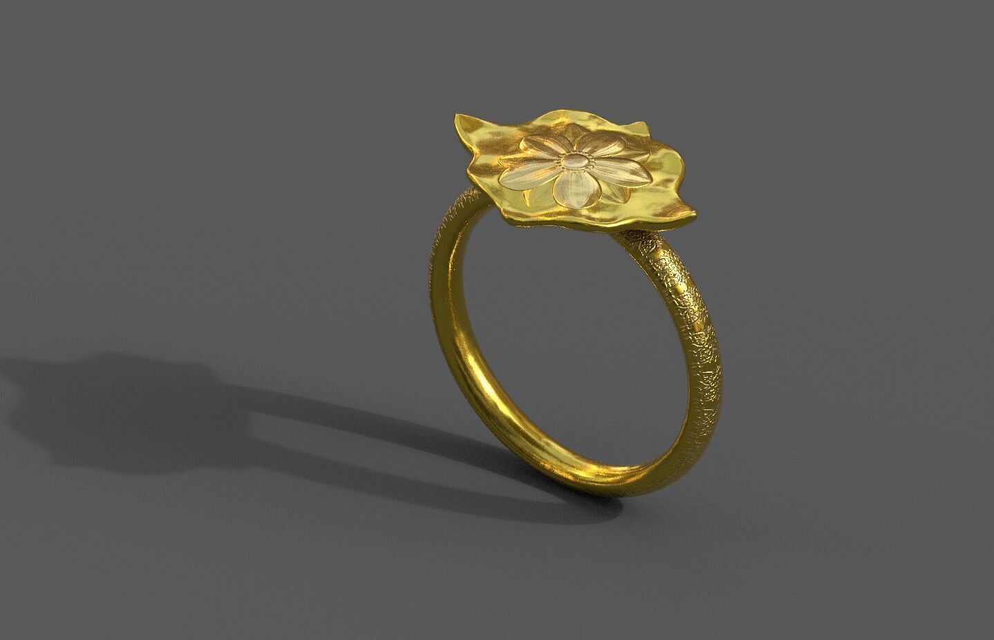 High-Quality 3D Ring Model Low-poly 3D model_2