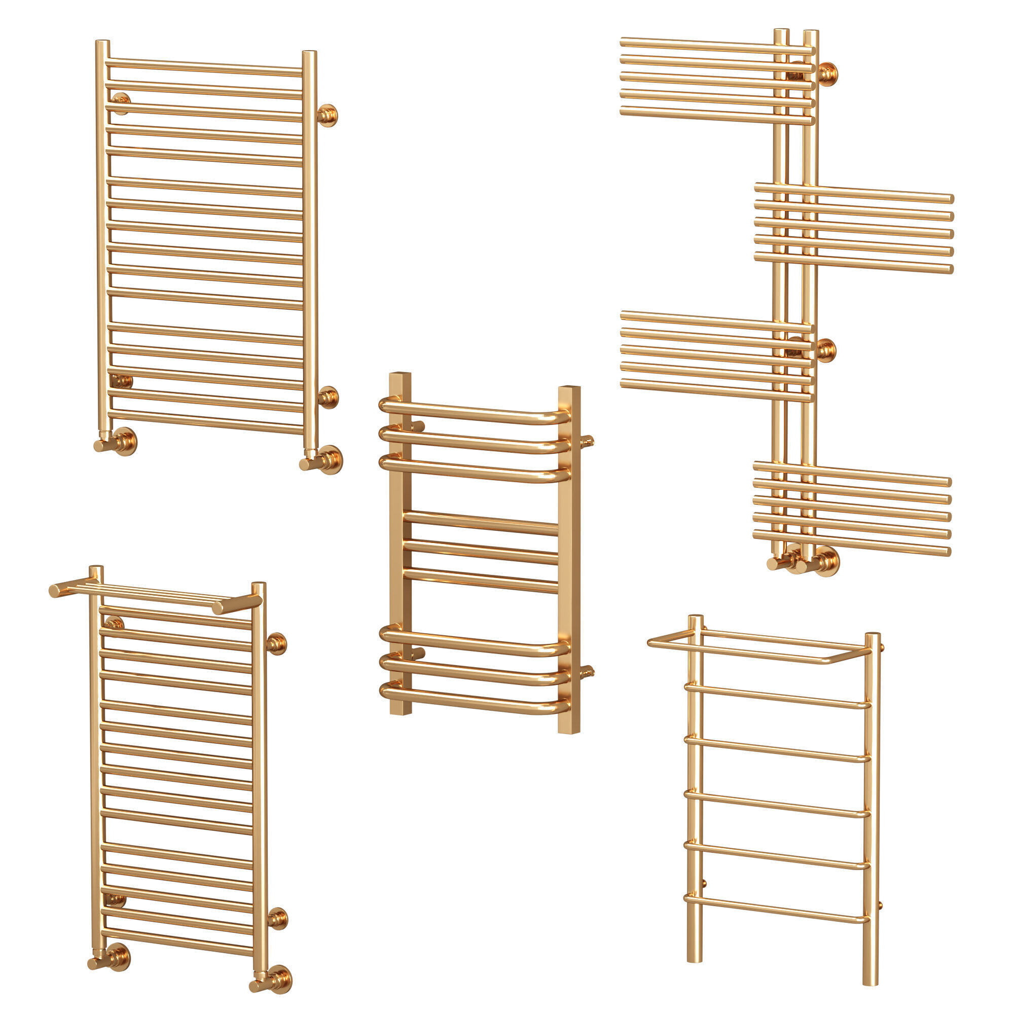 Terminus towel rail set 02 3D model_7