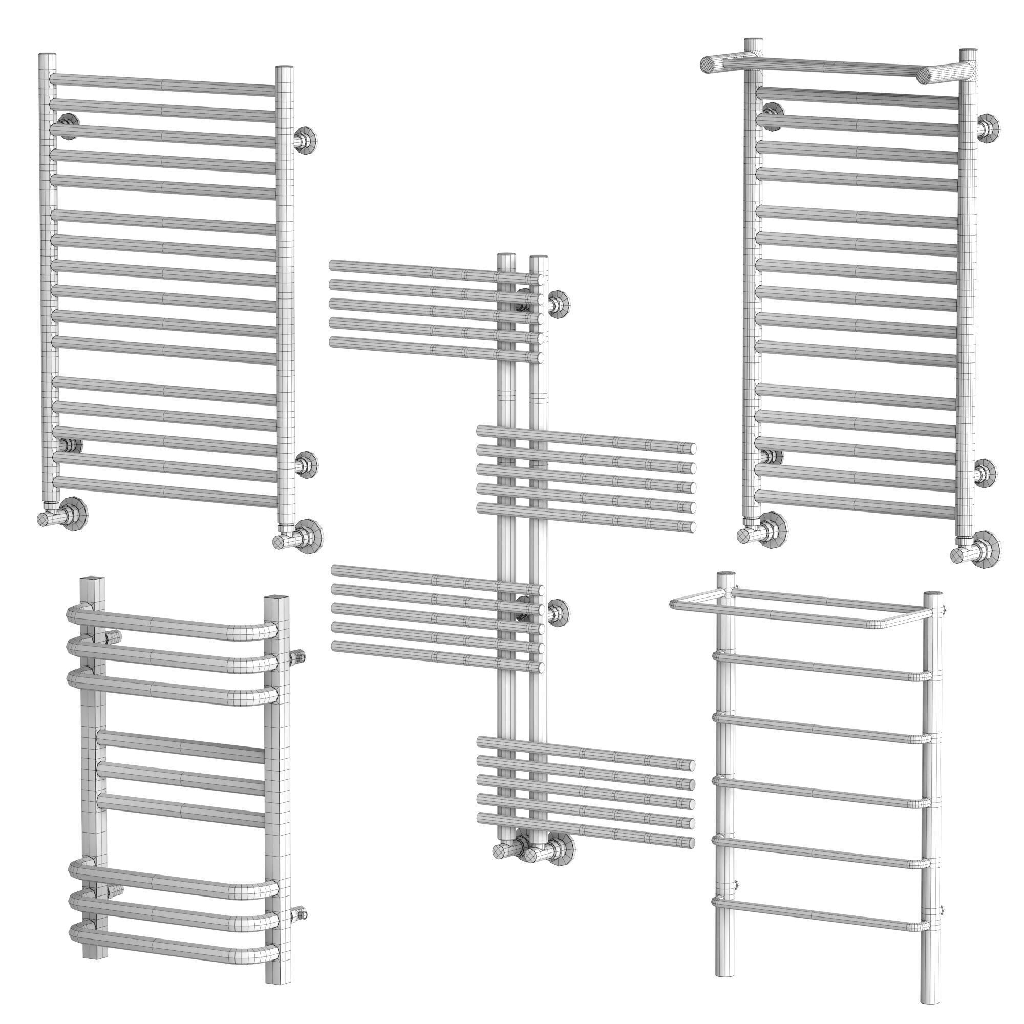 Terminus towel rail set 02 3D model_10