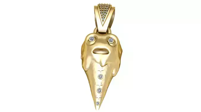 golden pendant shaped