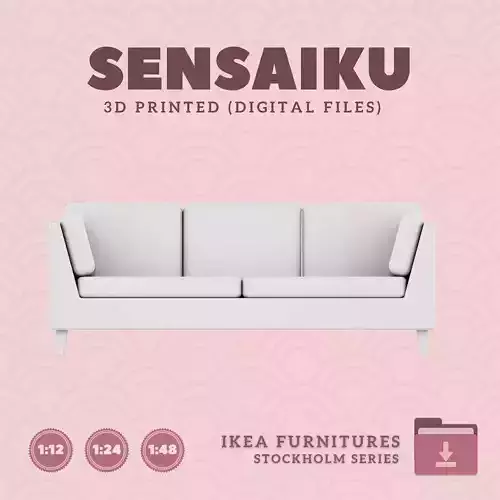 30 STOCKHOLM 2025 Sofa V2 for Dollhouse - IKEA - 3D Print