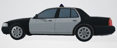 Police Car 3D Model for Gaming Low-poly 3D model_3