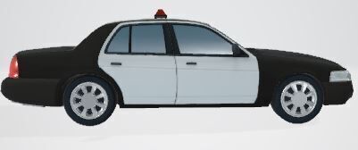Police Car 3D Model for Gaming Low-poly 3D model_4